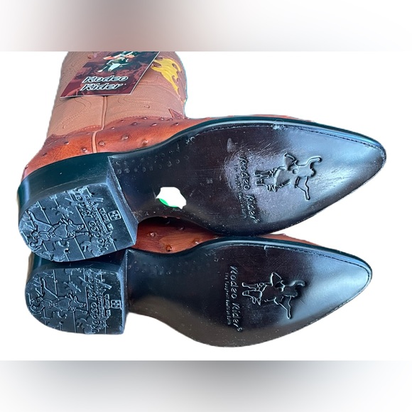 Rodeo Rider Men's cowboy ostrich Men’s boot - Picture 5 of 5